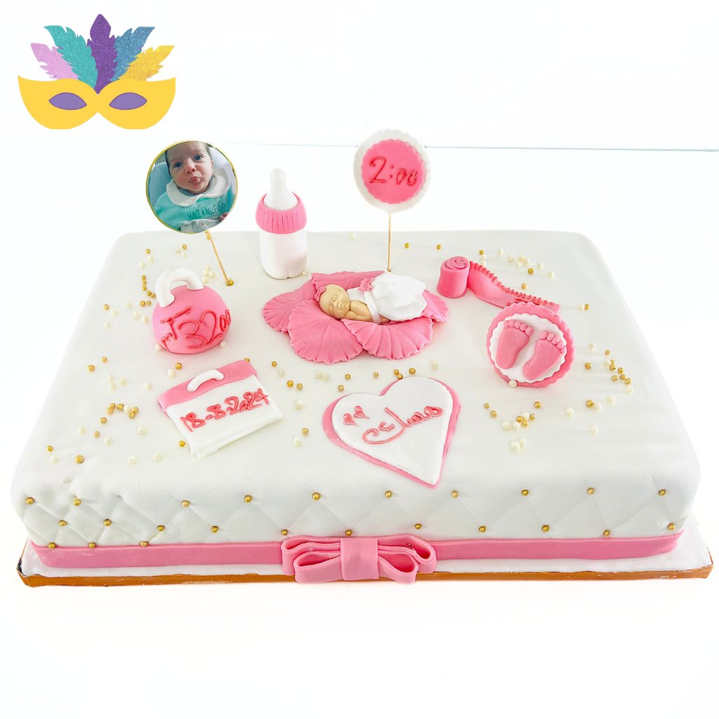 تورتة سبوع بنت